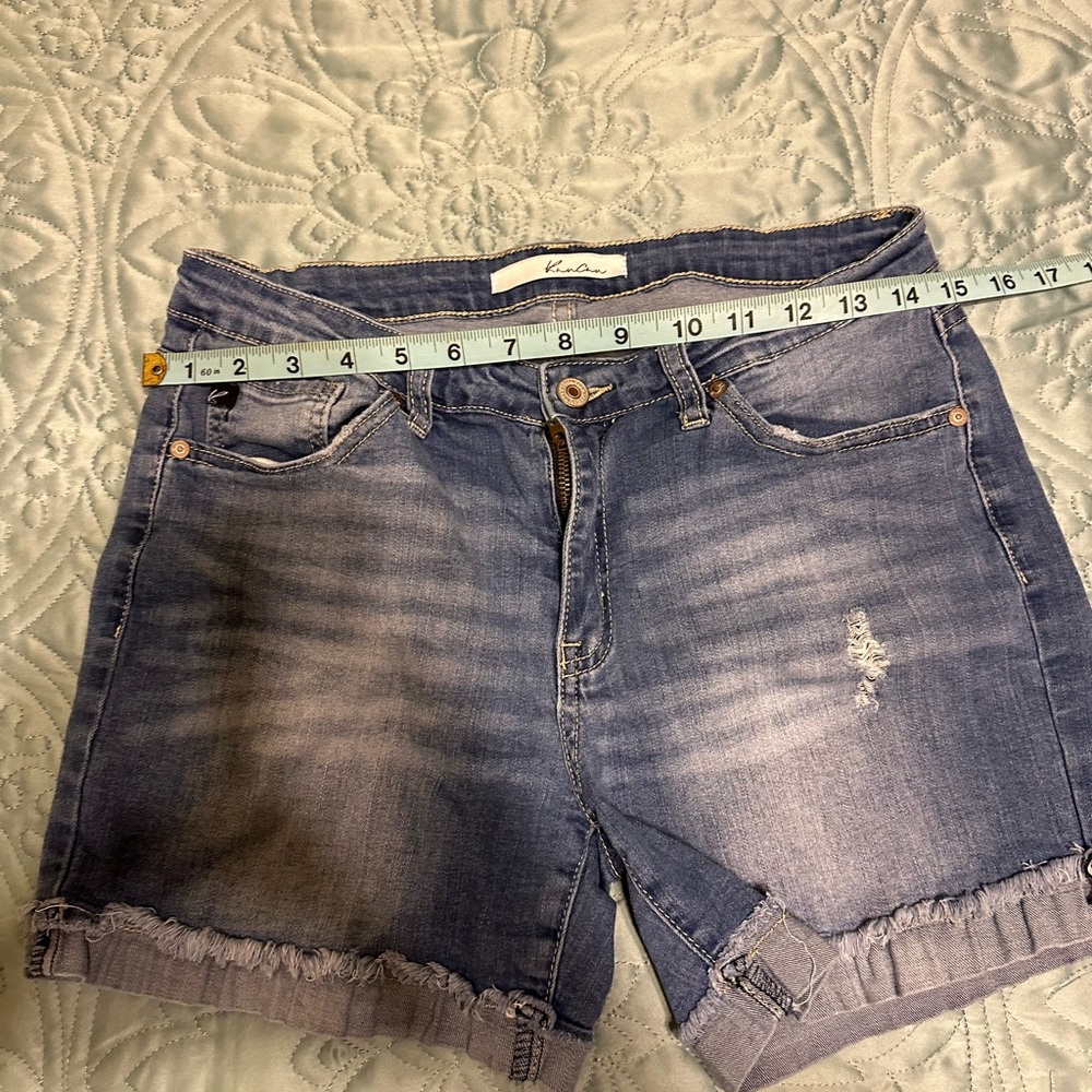 KanCan Distressed Blue Jean Shorts